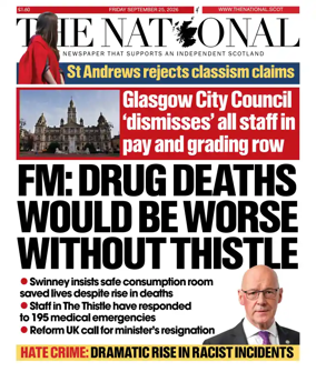 Cover of The National (Scotland)