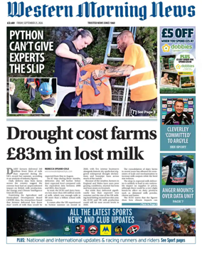 Cover of Western Morning News