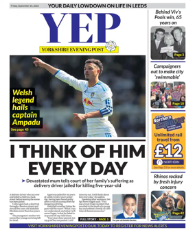 Cover of Yorkshire Evening Post