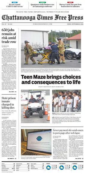 Cover of Chattanooga Times Free Press