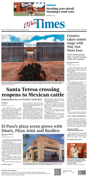 Cover of El Paso Times
