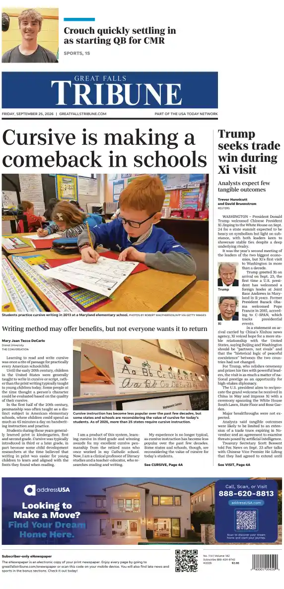Cover of Great Falls Tribune