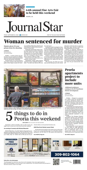 Cover of Journal Star (Peoria)