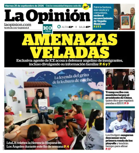 Cover of La Opinion