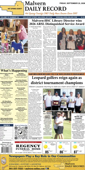 Cover of Malvern Daily Record