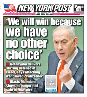 Cover of New York Post