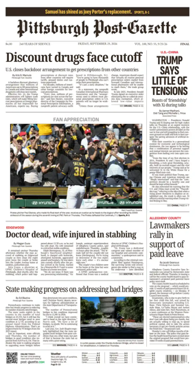 Cover of Pittsburgh Post-Gazette
