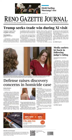 Cover of Reno Gazette Journal