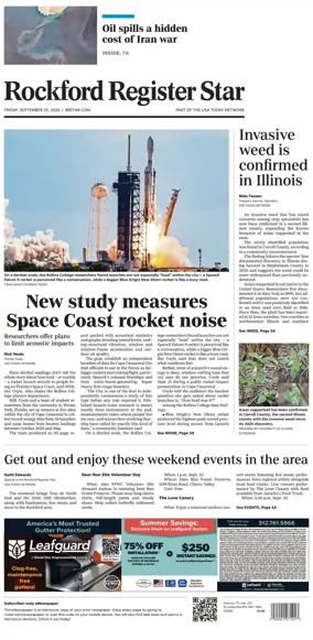 Cover of Rockford Register Star