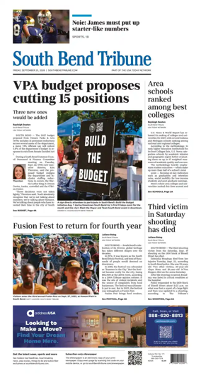 Cover of South Bend Tribune