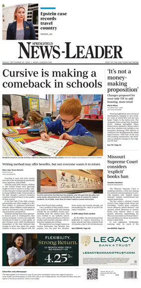 Cover of Springfield News-Leader