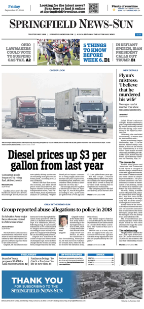 Cover of Springfield News-Sun