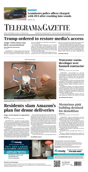 Cover of Telegram & Gazette