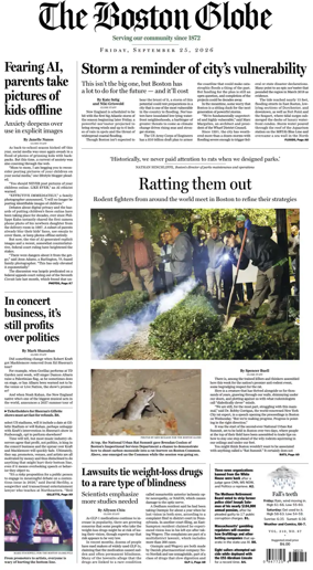 Cover of The Boston Globe
