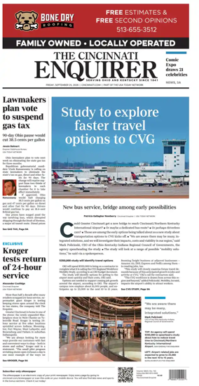 Cover of The Cincinnati Enquirer