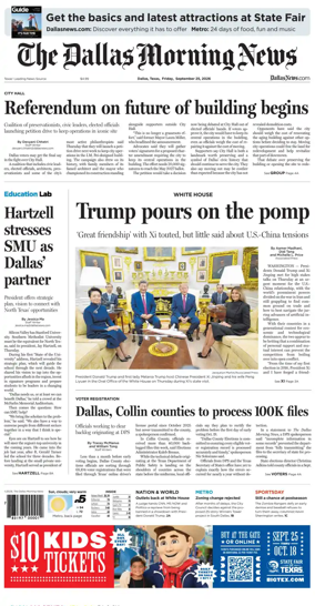 Cover of The Dallas Morning News