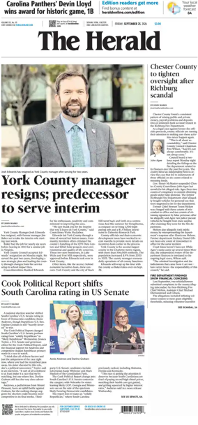Cover of The Herald (Rock Hill)
