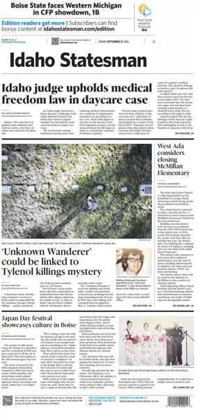 Cover of The Idaho Statesman