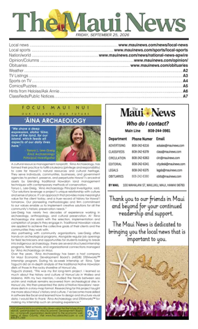 Cover of The Maui News