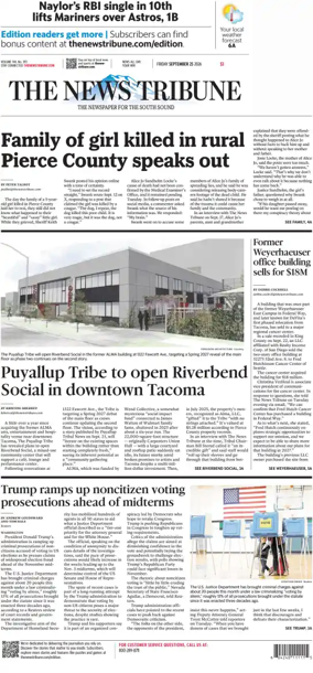 Cover of The News Tribune