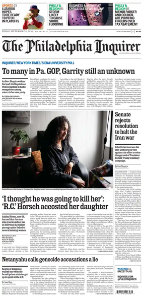 Cover of The Philadelphia Inquirer (South Jersey edition)