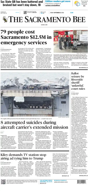 Cover of The Sacramento Bee