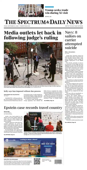 Cover of The Spectrum & Daily News