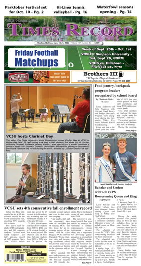 Cover of Valley City Times-Record
