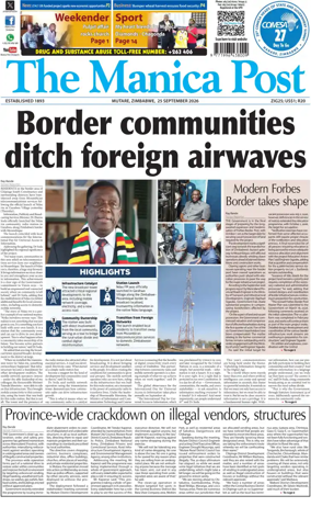 Cover of The Manica Post