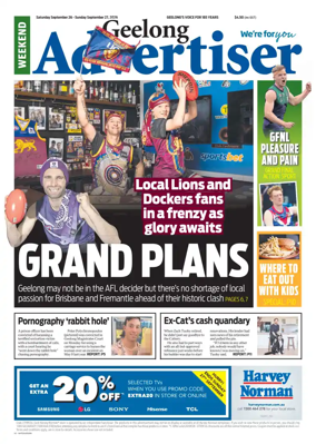 Cover of Geelong Advertiser