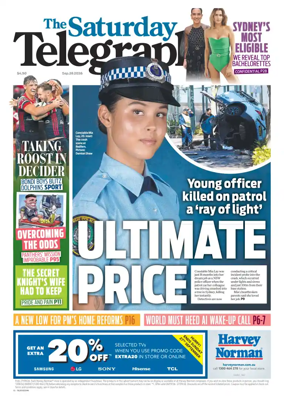 Cover of The Daily Telegraph (Sydney)