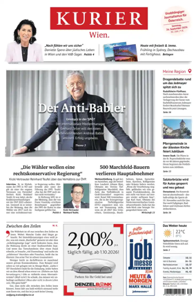 Cover of Kurier (Samstag)