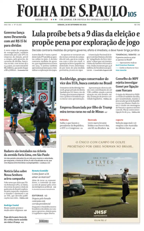 Cover of Folha de S.Paulo