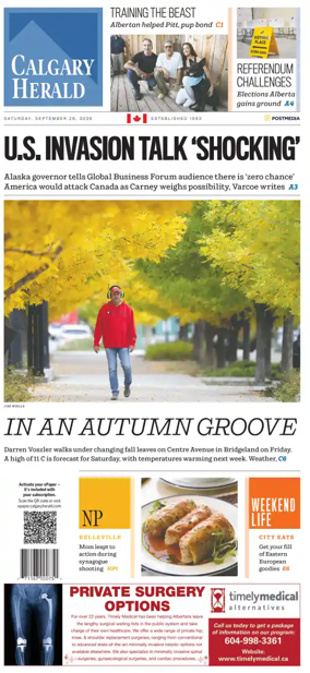 Cover of Calgary Herald