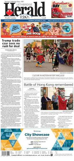 Cover of Lethbridge Herald