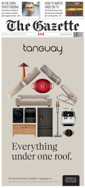Cover of Montreal Gazette