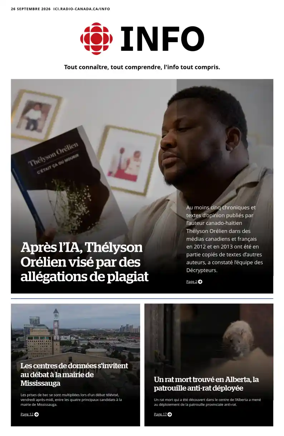 Cover of Radio-Canada Info