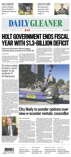 Cover of The Daily Gleaner