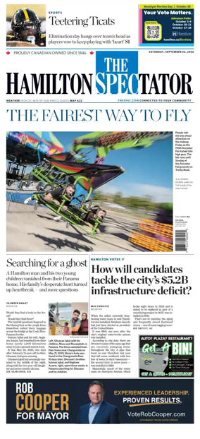 Cover of The Hamilton Spectator