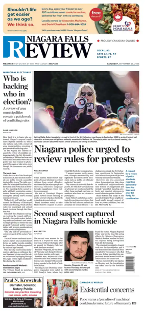 Cover of The Niagara Falls Review