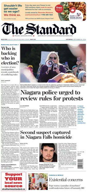 Cover of The Standard (St. Catharines)