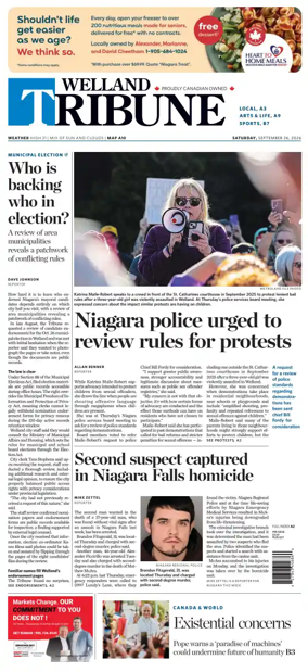 Cover of The Welland Tribune
