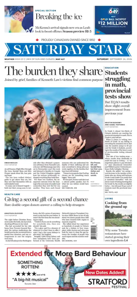 Cover of Toronto Star