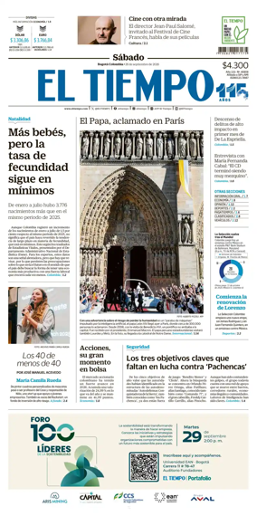 Cover of El Tiempo (Bogota)