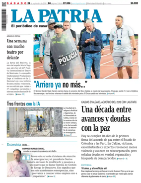 Cover of La Patria (Colombia)