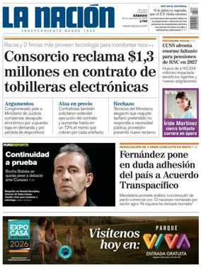 Cover of La Nacion (Costa Rica)