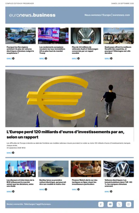 Cover of Euronews Business (French)