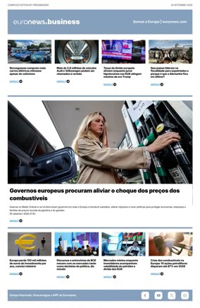 Cover of Euronews Business (Portuguese)