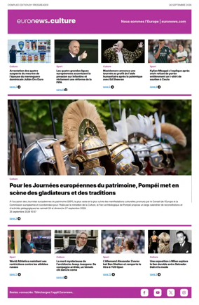 Cover of Euronews Culture (French)
