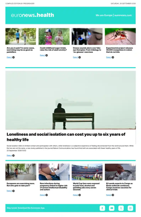 Cover of Euronews Health (English) Compiled Edition